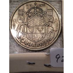 1954 Canada 50 Cents