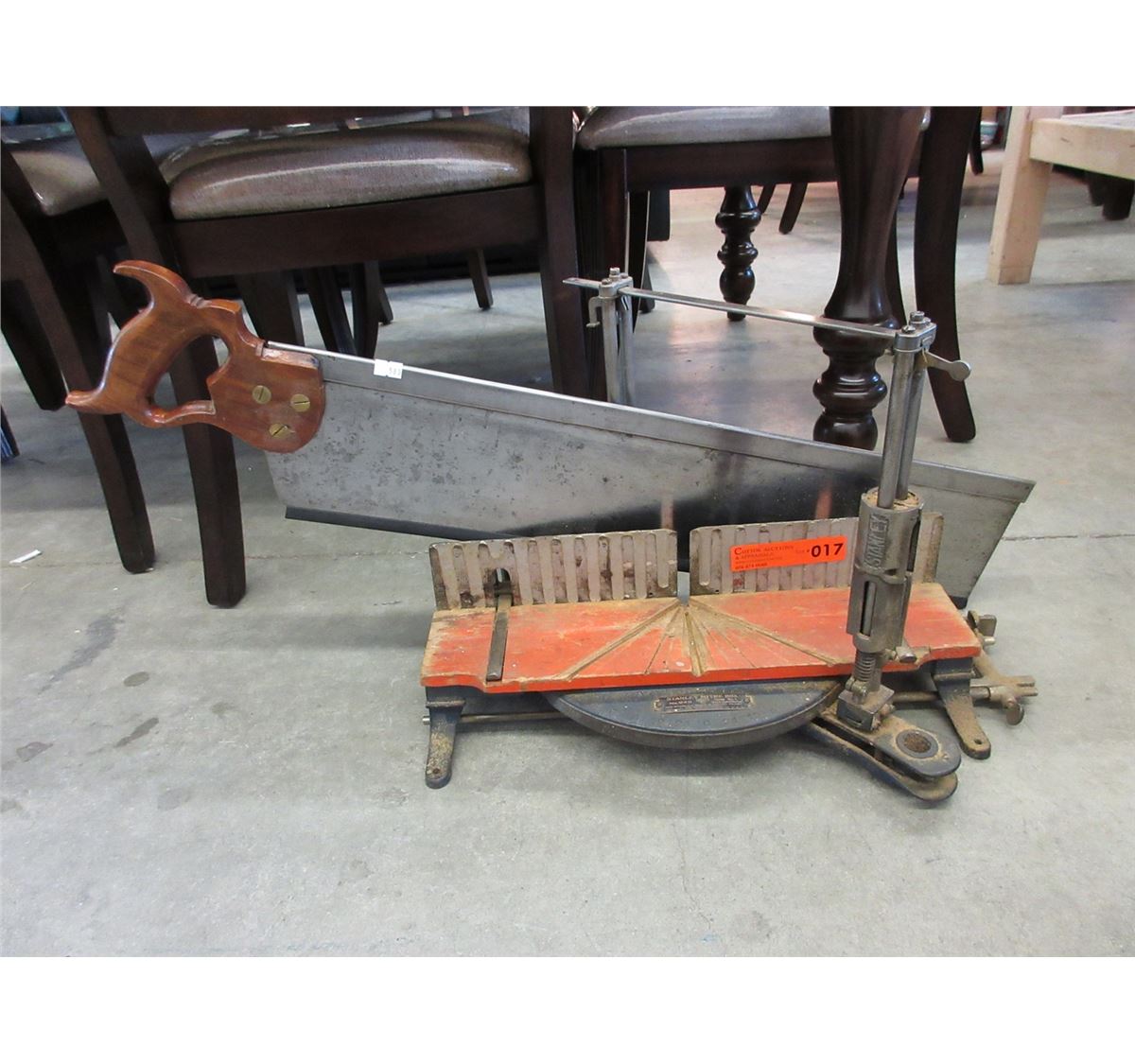 Vintage Stanley miter box & saw