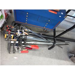 10 Used F-clamps