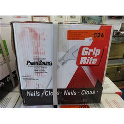 22KG box of new 2.5" galvanized nails