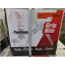 22KG box of new 2.5" galvanized nails
