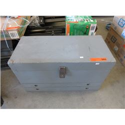 Wood tool chest & contents