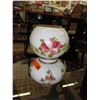 Image 1 : Hand painted glass table lamp