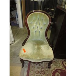 Victorian mahogany balloon back chair