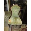 Image 1 : Victorian mahogany balloon back chair