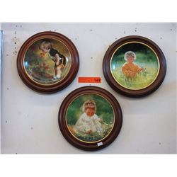 3 Donald Zolan collector plates