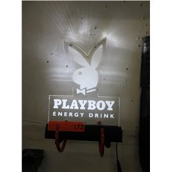 New playboy energy drink sign