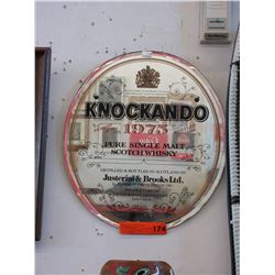 Knockando Scotch wall mirror
