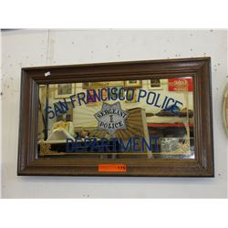 "San Francisco Police" wall mirror