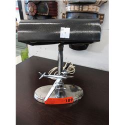 Vintage electric lamp with airplane motif