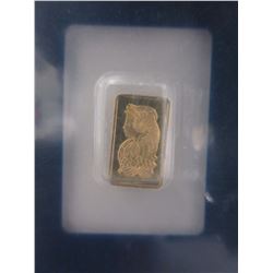 .9999 Fine Gold - 1 Gram Bullion Bar