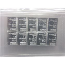 Valcambi Suisse Mint Silver Investors Bar