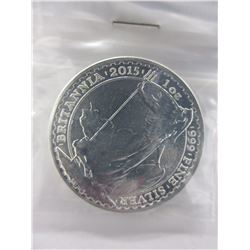 2015 Britannia with Trident Silver Coin