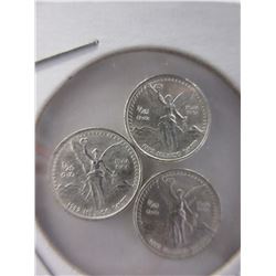 3 Rare Size 1992 Winged Angel Silver Art Rounds