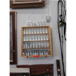 Mini Stanley Cups in display case