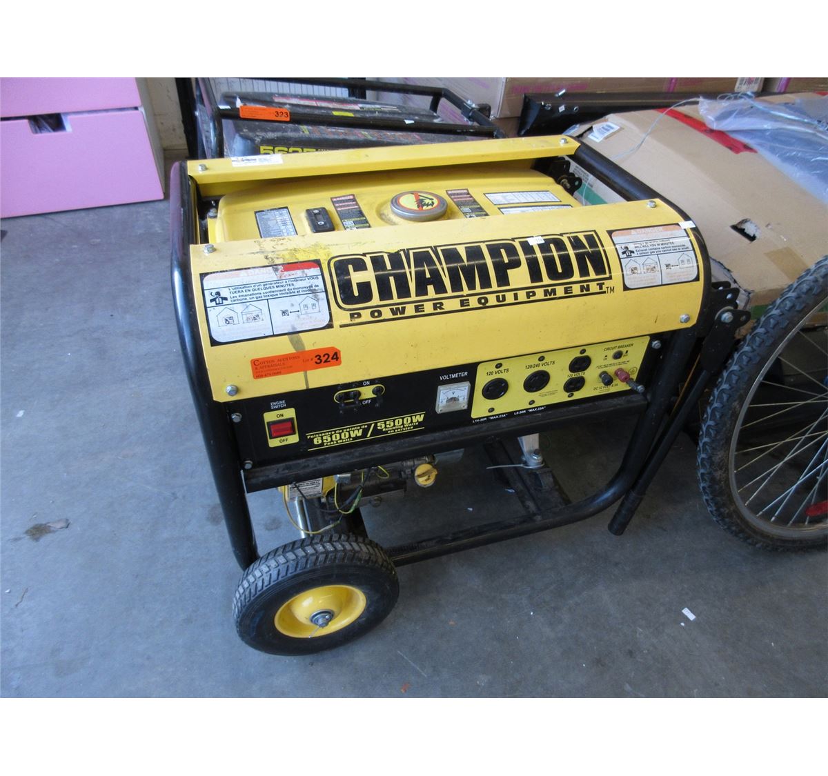Used Champion 5500 Watt generator