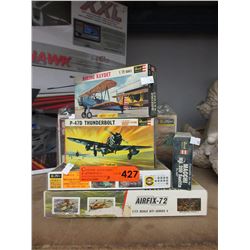 7 Airplane & tank model kits
