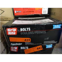 Case of "Grip Rite" 3/8" bolts