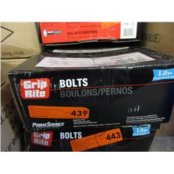 Case of "Grip Rite" 3/8" bolts