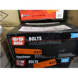 Case of "Grip Rite" 3/8" bolts