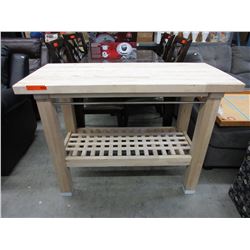 Small butcher block style kitchen island - used