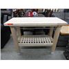 Image 1 : Small butcher block style kitchen island - used