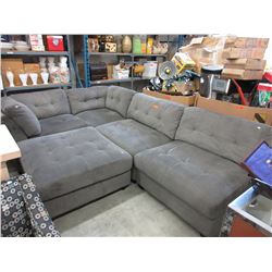 Used - sectional sofa with oversized ottoman