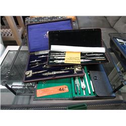 Vintage compass sets & more