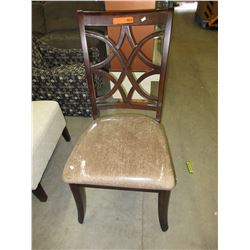 New - Dining chair with chenille upholstered seat