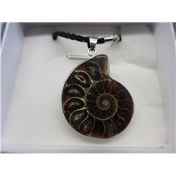 New - Ammonite necklace in gift box.