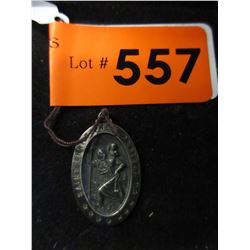 Estate - Sterling Silver "St. Christopher" medal