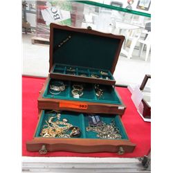 Used jewelry box & contents