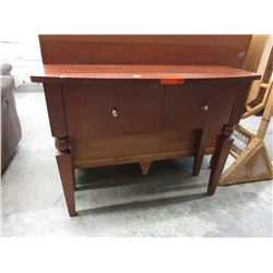 Used hall table with 2 drawer storage