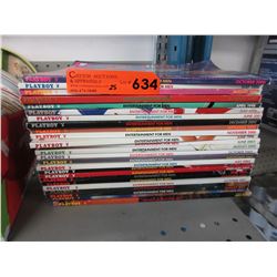 25 Playboy magazines