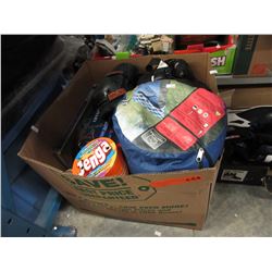 Box of storage locker items