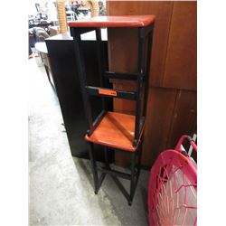 2 Used wood bar stools