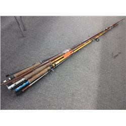 7 Used fishing poles - some vintage