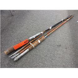 3 Used fishing poles - some vintage