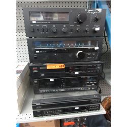 5 Used stereo components