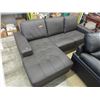 Image 1 : New - Brown corner sofa with chaise end