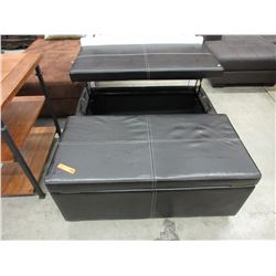 New - Faux leather coffee table