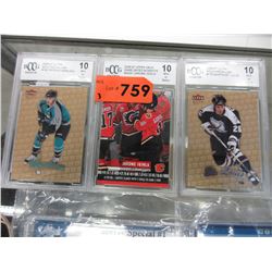 3 Graded 2006-07 Hockey cards