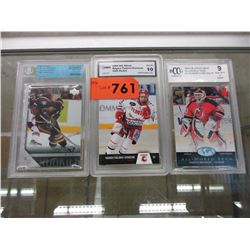 3 Graded 2000's hockey cards