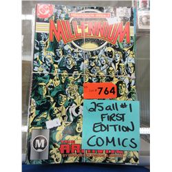 25 All #1 First Edition comics