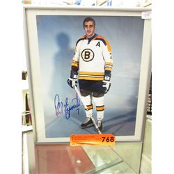 Autographed Phil Esposito hockey photo