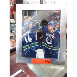 Autographed Alex Burrows & Daniel Sedin photo