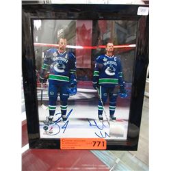 Autographed Daniel & Henrik Sedin photo