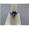 Image 1 : 2.4 CT Oval Amethyst Ring Set with 4 Diamonds