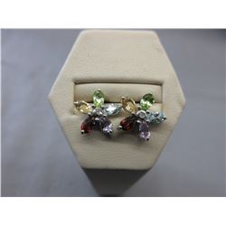 New - Multi-Gemstone & Diamond Earrings