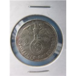 Authentic 1937 Nazi Eagle & Swastika Coin